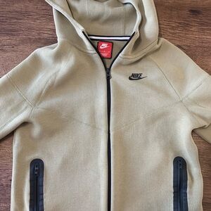 Nike Khaki Zip-Up Hoodie